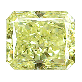 2.01 ct Radiant Diamond : Fancy Light Yellow / SI1