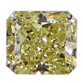 1.01 ct Radiant Diamond : Fancy Intense Yellow / SI1