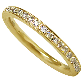 18K Yellow Gold Band : 0.50 cttw Diamonds