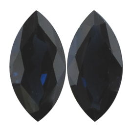 4.65 cttw Midnight Blue Pair of Marquise Natural Blue Sapphires