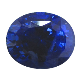 13.65 ct Oval Blue Sapphire : Rich Royal Blue