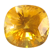 9.96 ct Rich Yellow Cushion Cut Natural Yellow Sapphire