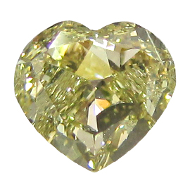 1.00 ct Heart Shape Diamond : Fancy Light Yellow / VS1