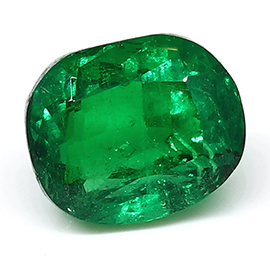 3.41 ct Rich Muzo Green Cushion Cut Natural Emerald