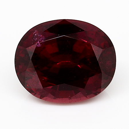 1.01 ct Deep Red Oval Natural Ruby