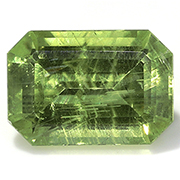 0.70 ct Green  Emerald Cut Natural Green Sapphire