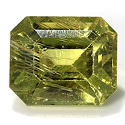 1.12 ct Yellowish Green Emerald Cut Natural Sapphire