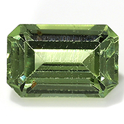 0.76 ct Olive Green Emerald Cut Natural Sapphire