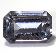 0.79 ct Fine Purple Blue Emerald Cut Natural Sapphire