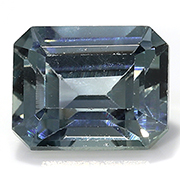 0.66 ct Grayish Blue Emerald Cut Natural Sapphire