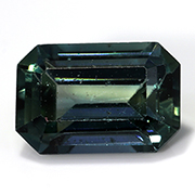 0.67 ct Greenish Blue Emerald Cut Natural Sapphire