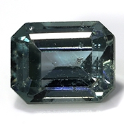 0.59 ct Greenish Blue Emerald Cut Natural Sapphire