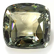 0.82 ct Brownish Green Cushion Cut Natural Sapphire