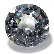 1.45 ct Grayish Blue Round Natural Blue Sapphire