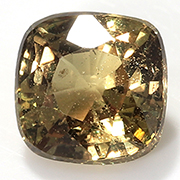 0.49 ct Brownish Yellow Cushion Cut Natural Yellow Sapphire