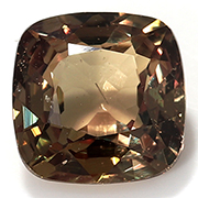 0.57 ct Brownish Pink Cushion Cut Natural Yellow Sapphire