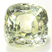 0.58 ct Soft Yellow Cushion Cut Natural Yellow Sapphire