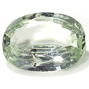 1.29 ct Light Green Oval Natural Green Sapphire