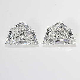 0.66 cttw Pair of Cadillac Cut Natural Diamonds : G / SI1