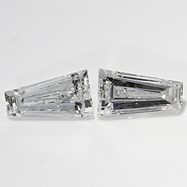 0.69 cttw Pair of Taper Baguette Natural Diamonds : F / VS1