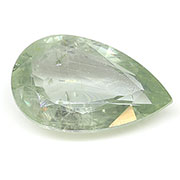 0.92 ct Light Green Pear Shape Natural Green Sapphire