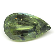 4.29 ct Bluish Green Pear Shape Natural Green Sapphire