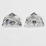 0.38 cttw E / VS1 Pair of Cadillac Natural Diamonds