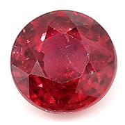 0.74 ct Rich Red Round Natural Ruby