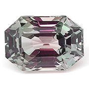 1.17 ct Violet Purple Emerald Cut Natural Pink Sapphire