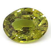 1.26 ct Brownish Green Oval Natural Green Sapphire