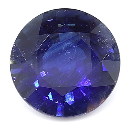 1.63 ct Deep Rich Blue Round Natural Blue Sapphire