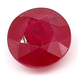 0.83 ct Rich Red Round Natural Ruby