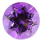 0.62 ct Purple Round Natural Amethyst