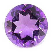 0.58 ct Purple Round Natural Amethyst