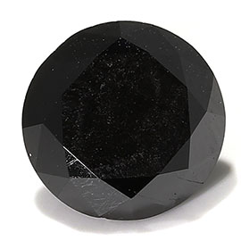 2.15 ct Round Natural Diamond : Enhanced Black Color