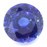 3.86 ct Fine Navy Blue Round Natural Blue Sapphire