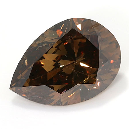 1.04 ct Pear Shape Diamond : Fancy Brown / SI1