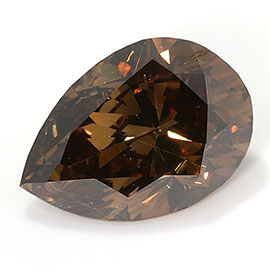 1.04 ct Pear Shape Diamond : Fancy Brown / SI1