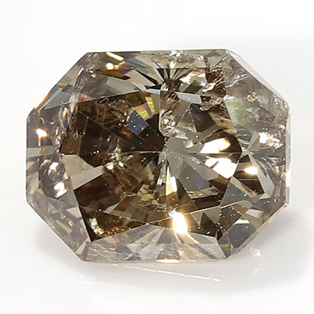 0.76 ct Radiant Diamond : Fancy Champagne / I1