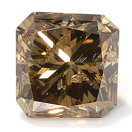 0.63 ct Radiant Diamond : Fancy Champagne / I1