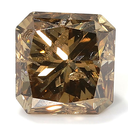 0.63 ct Radiant Diamond : Fancy Champagne / I1