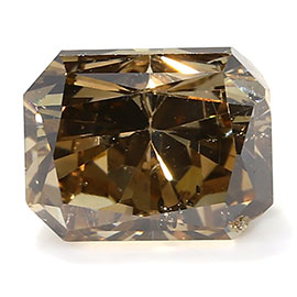 0.86 ct Radiant Diamond : Fancy Champagne / SI2