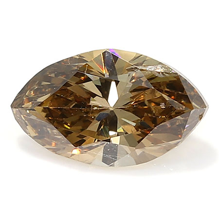 0.47 ct Marquise Diamond : Fancy Champagne / SI2