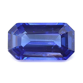 1.77 ct Rich Blue Emerald Cut Natural Blue Sapphire