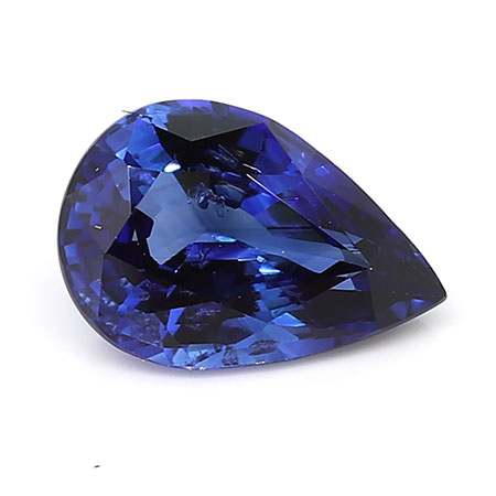 0.93 ct Royal Blue Pear Shape Natural Blue Sapphire