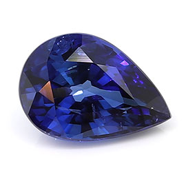 0.89 ct Rich Royal Blue Pear Shape Natural Blue Sapphire