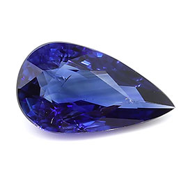 0.90 ct Royal Blue Pear Shape Natural Blue Sapphire