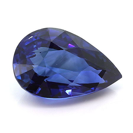 1.09 ct Royal Blue Pear Shape Natural Blue Sapphire