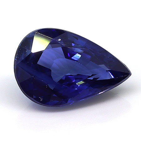 0.57 ct Royal Blue Pear Shape Natural Blue Sapphire