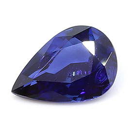 0.54 ct Royal Blue Pear Shape Natural Blue Sapphire
